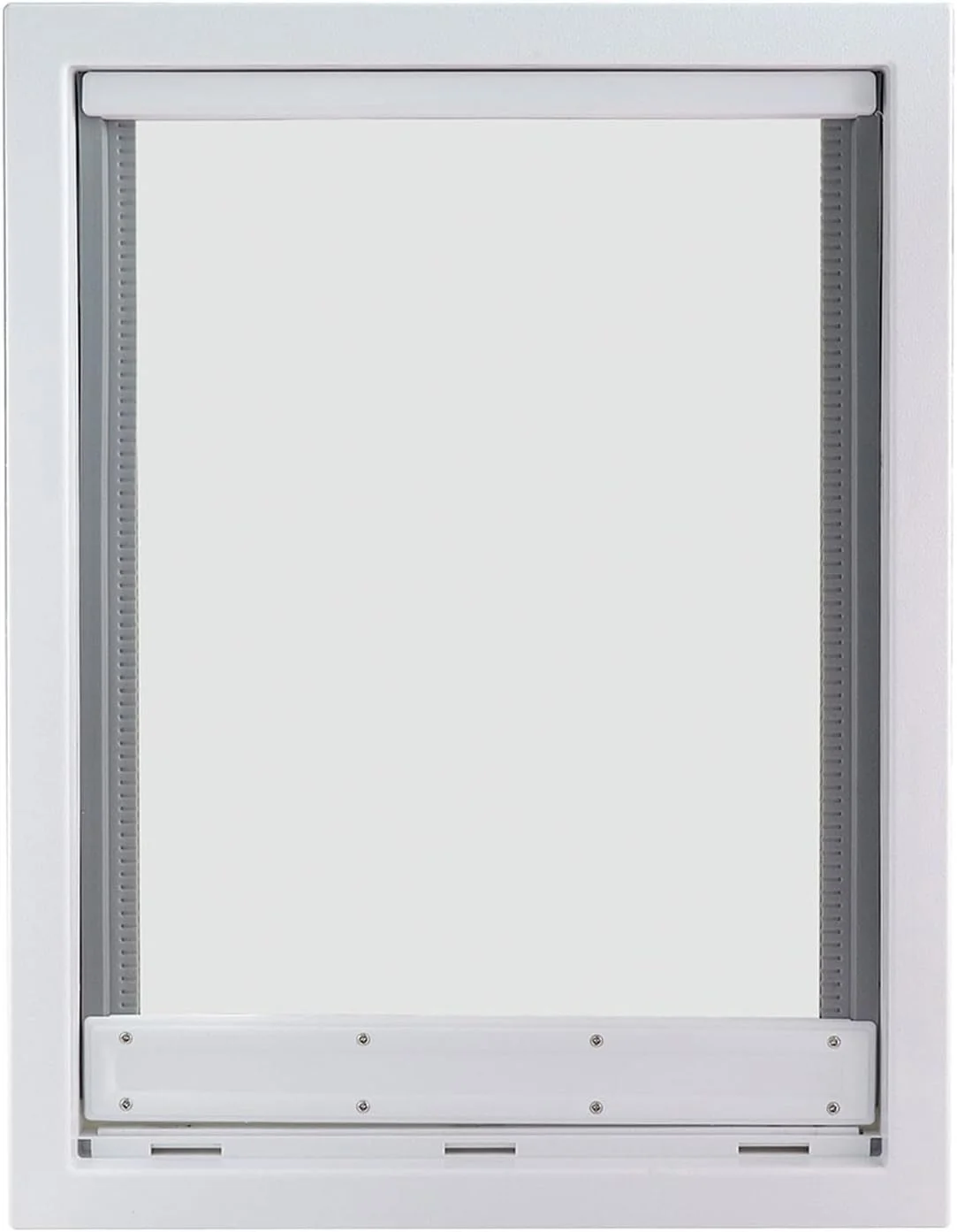 درب حیوانات خانگی برای سگ ها، درب ضد آب، ورودی درب حیوانات خانگی با قاب درب بادوام، درب خروجی حیوانات خانگی برای درهای داخلی و خارجی، درب سگی با پوشش امنیتی و فلپ مغناطیسی، سفید، M