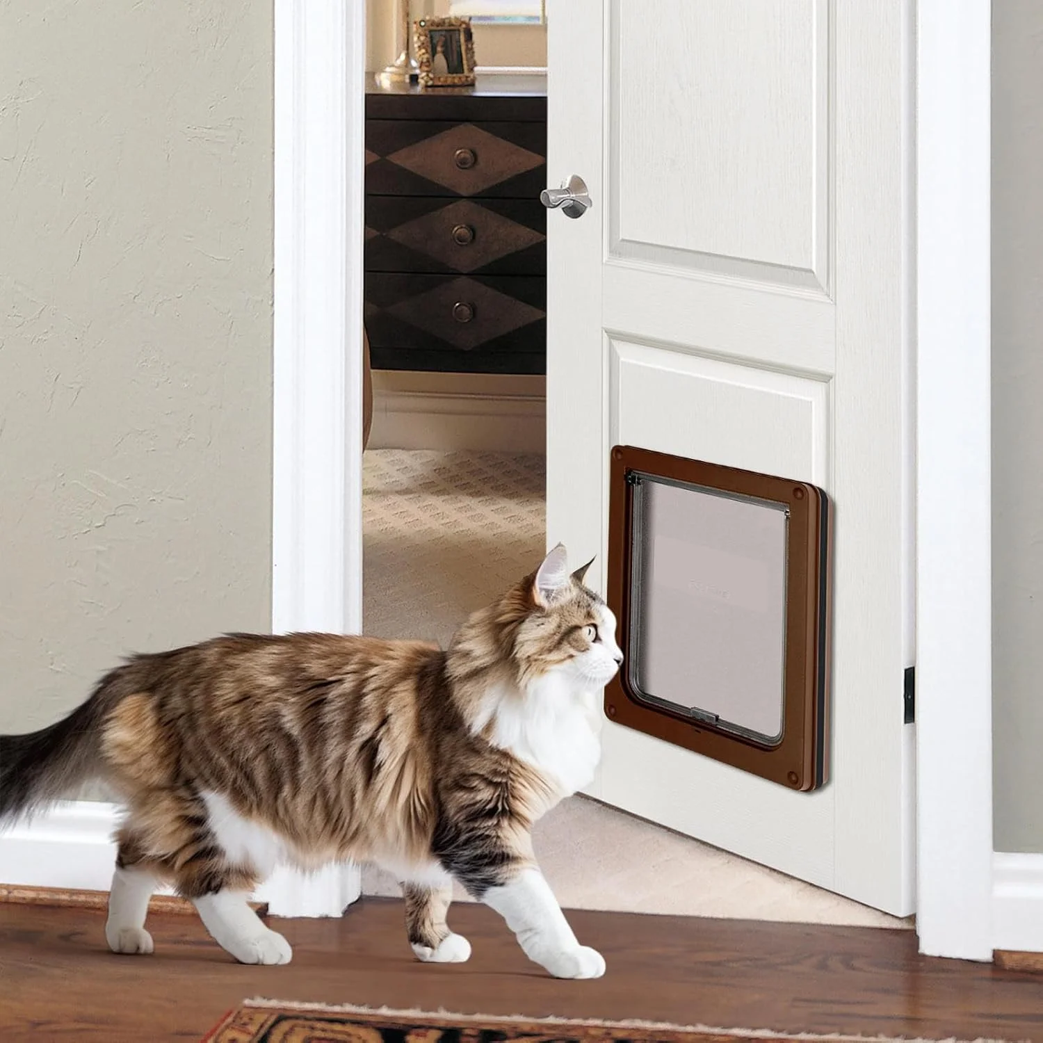 درب حیوانات خانگی برای سگ ها - دریچه گربه برای سگ کوچک - صفحه محافظ کودک برای بچه گربه توله سگ فضای داخلی خارجی خانه آپارتمان اتاق نشیمن اتاق خواب پنجره بالکن