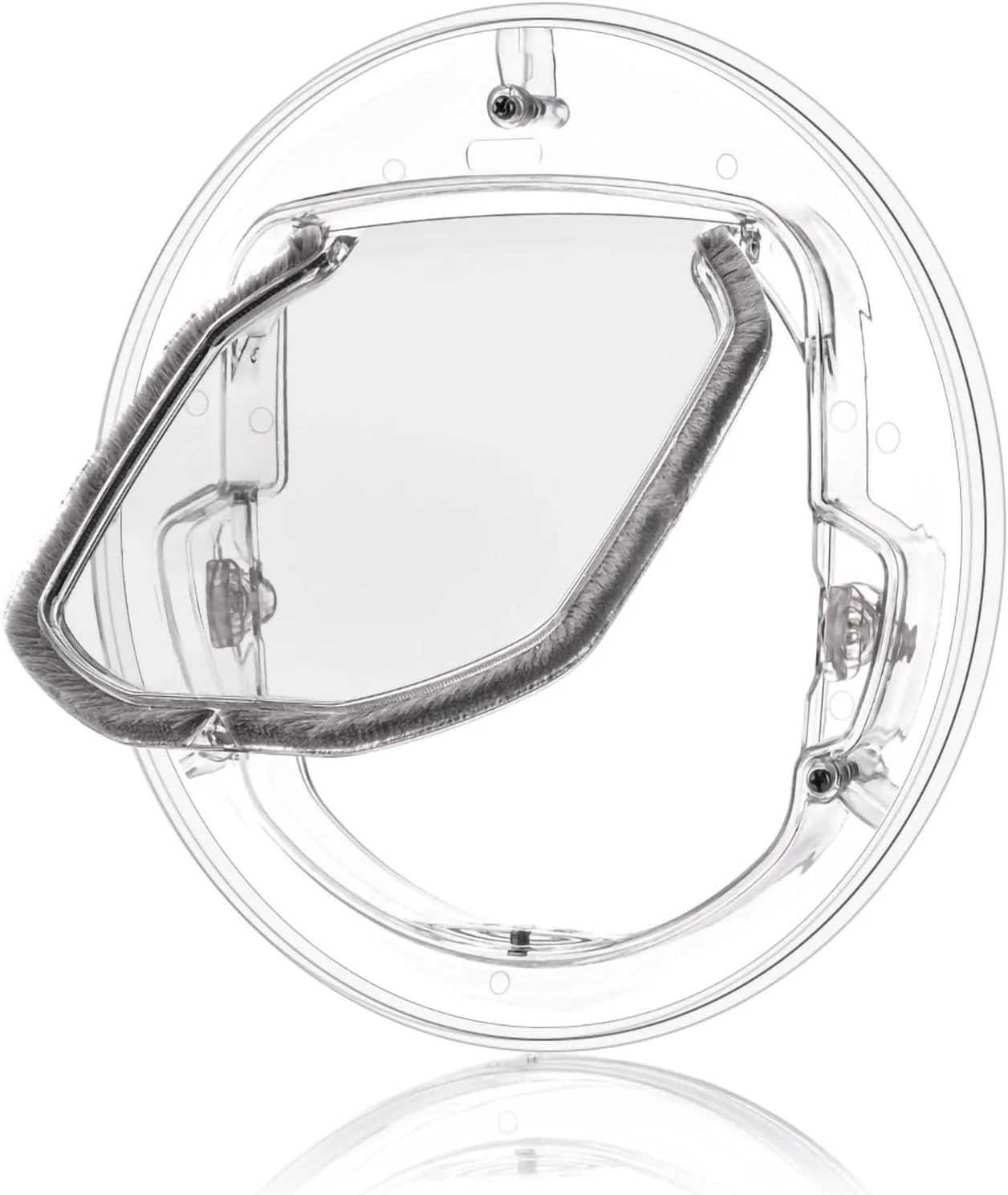 دریچه گربه OVAQUIXI، درب گربه ای 4 حالته قفل شونده برای حیوانات خانگی کوچک مناسب برای پنجره شیشه ای و درب شیشه ای کشویی