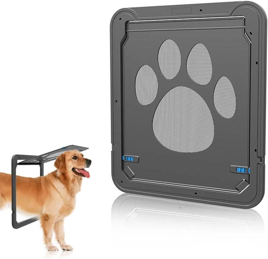 درب ورودی حیوانات خانگی، مناسب گربه و سگ، با قابلیت کنترل ورود و خروج، محافظ صفحه نمایش الکترونیکی، مناسب پنجره، دیوار و توری پشه بند