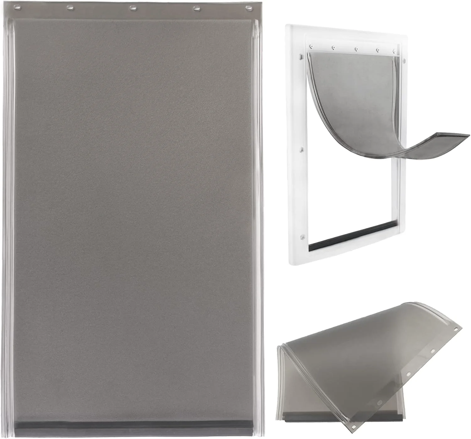 درب بزرگ حیوانات خانگی NICERINC، جایگزینی آسان، بادوام و کاهش دهنده صدا (25.7 سانتی متر x 42.8 سانتی متر)