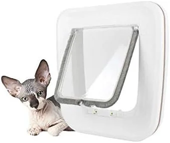 درب حیوانات خانگی آهنربایی با بسته‌شدن خودکار، لوازم حیوانات خانگی، ضد ورود حشرات، قفل‌شدنی و ایمن برای سگ‌ها و گربه‌ها