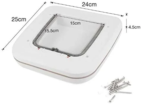 درب حیوانات خانگی آهنربایی با بسته‌شدن خودکار، لوازم حیوانات خانگی، ضد ورود حشرات، قفل‌شدنی و ایمن برای سگ‌ها و گربه‌ها