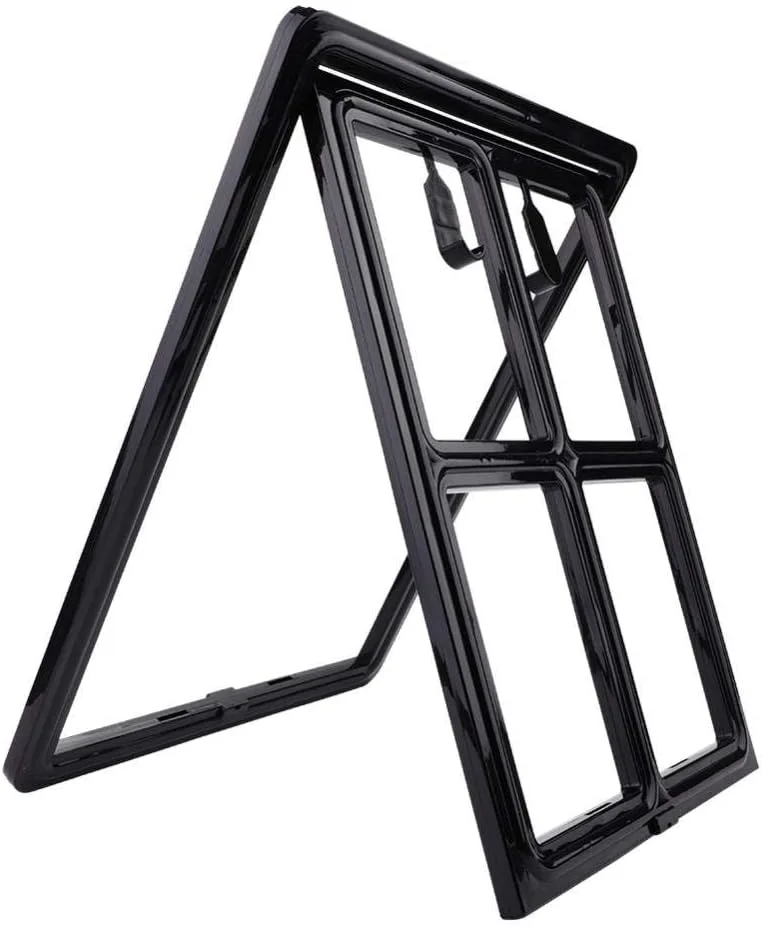 درب گربه، دریچه ایمن با قفل مغناطیسی اتوماتیک، درب توری پلاستیکی حیوانات خانگی برای سگ، توله سگ و بچه گربه