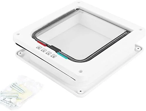 درب حیوانات خانگی قفل‌دار 4 حالته، درب گربه مغناطیسی، دریچه هوشمند حیوانات خانگی، قفل اتوماتیک درب گربه سگ برای استفاده در پنجره و ایوان برای گربه، سگ و توله سگ