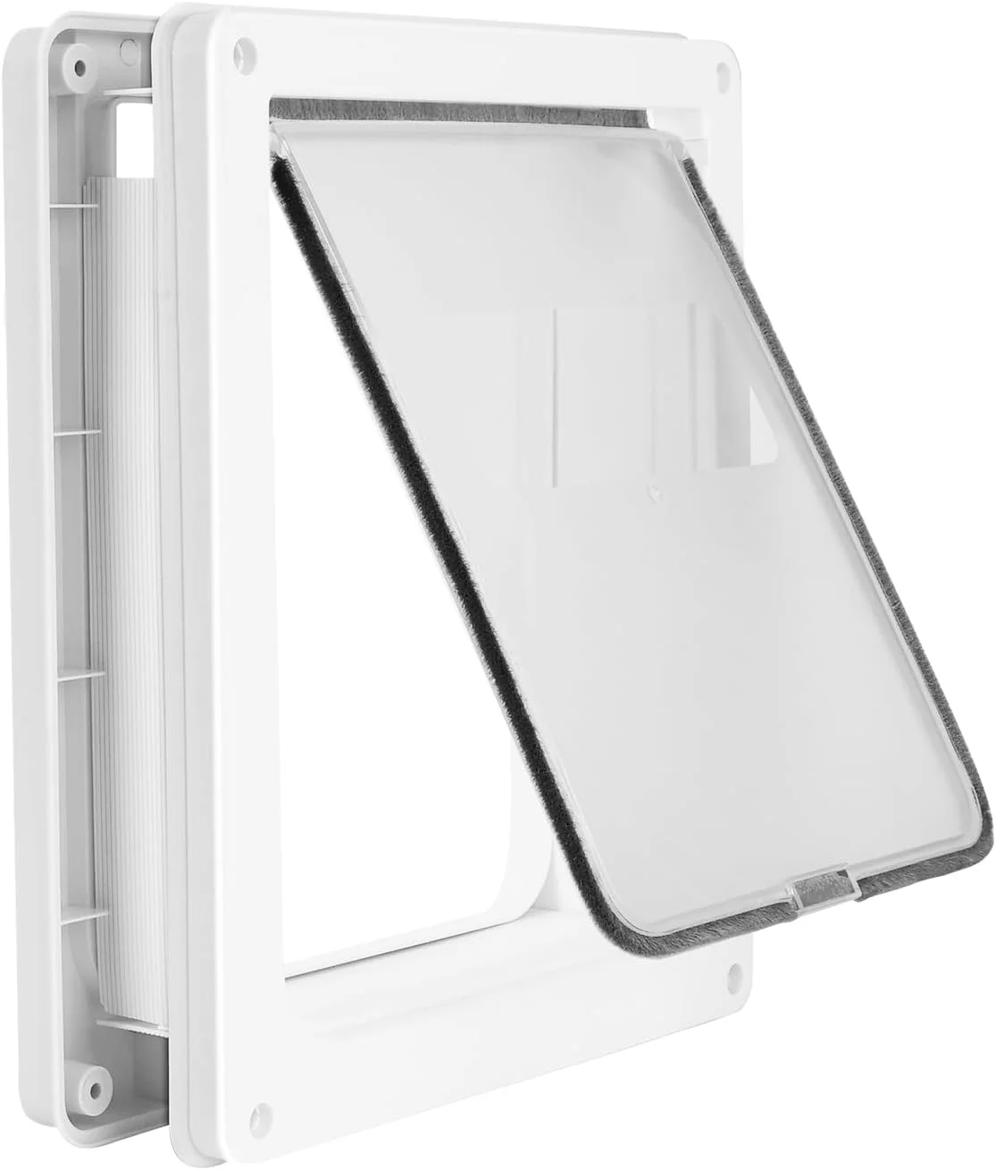 دریچه کوچک حیوانات خانگی Lessmon با پنل قفل مغناطیسی برای امنیت خانه - بادوام و مقاوم در برابر آب و هوا 34.3x28.2 سانتی متر برای سگ ها، گربه ها و حیوانات خانگی کوچک تا متوسط. نصب آسان