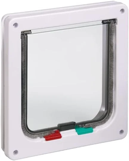 درب گربه کارلی، 20.0x 19.2 سانتی متر، سفید