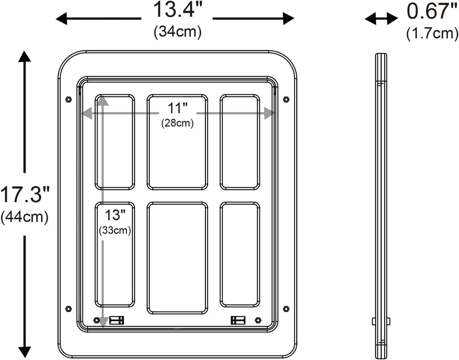 درب توری حیوانات خانگی Irovami، دریچه ورود و خروج سگ و گربه، درب دو طرفه قفل شونده