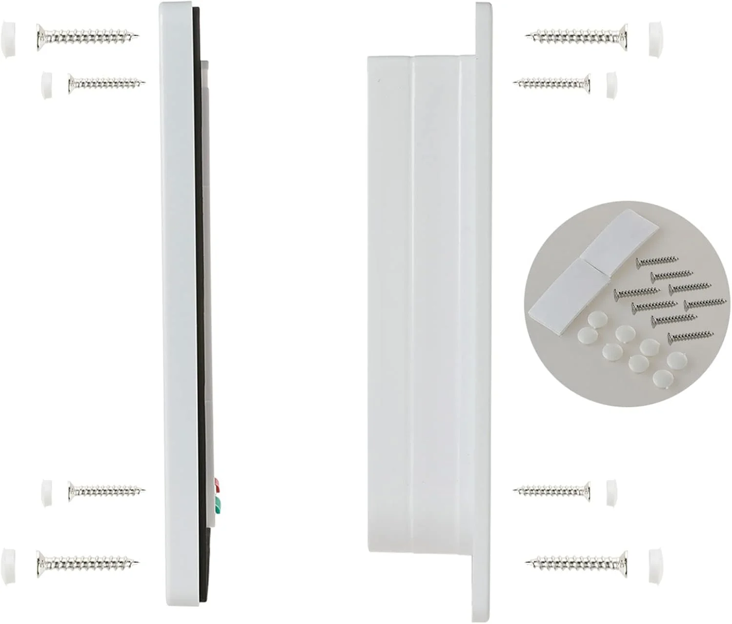 درب دریچه ای برای سگ، درب دریچه ای برای سگ و گربه با قفل 4 طرفه، مناسب برای درهای داخلی و خارجی، درب حیوانات خانگی ضد آب مناسب برای دسترسی به پنجره و دیوار