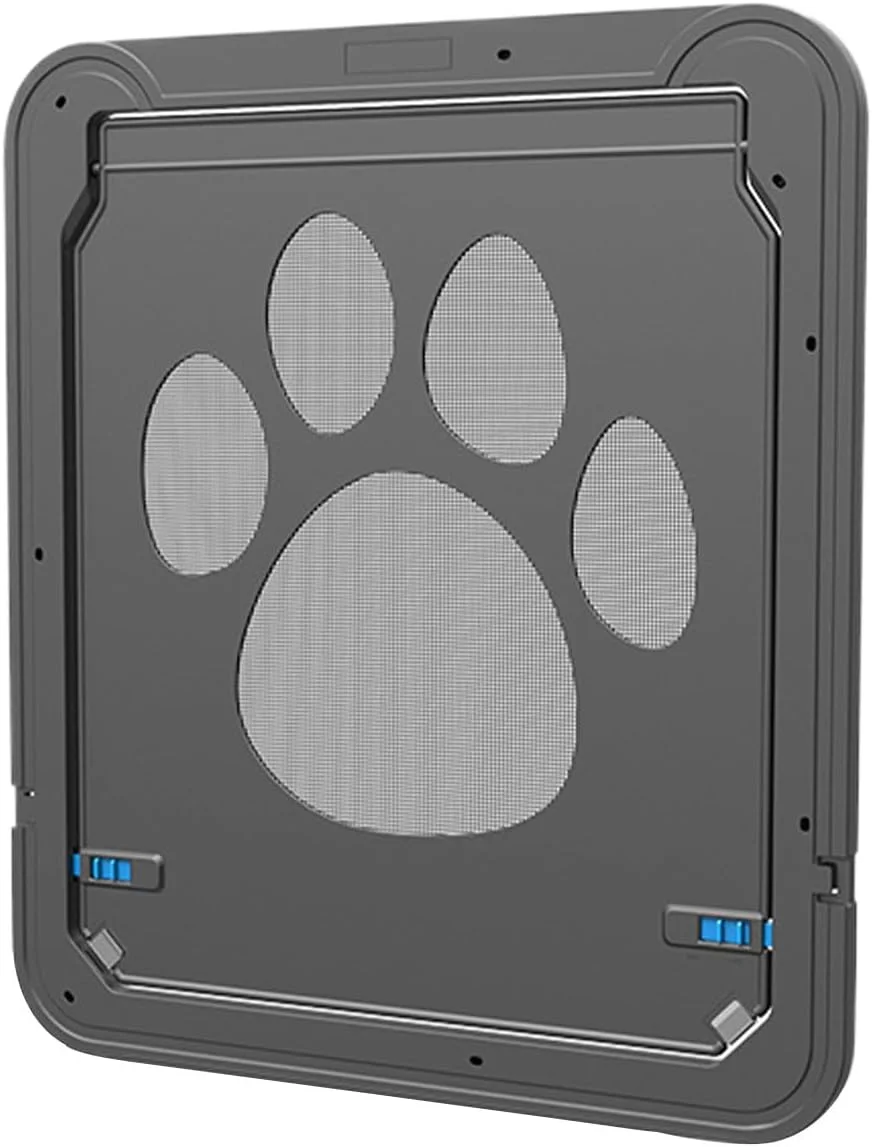 درب توری سگ با قفل خودکار - دریچه جایگزین قابل تنظیم برای استفاده در پاسیو، داخل و خارج از منزل