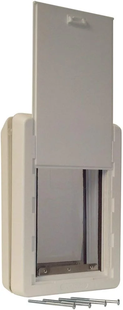 درب حیوانات خانگی ایده‌آل برای تمام فصول، سایز کوچک، ابعاد دریچه 12.7 در 23.5 سانتیمتر