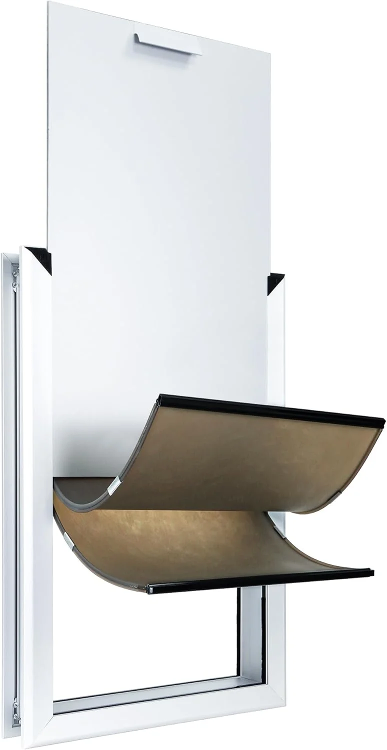 درب بزرگ مخصوص سگ برای درب های بیرونی: درب سگ آلومینیومی سنگین، درب سگ برای سگ های بزرگ و خیلی بزرگ تا وزن 100 کیلوگرم، درب سگ عایق دار دولایه، قفل شو