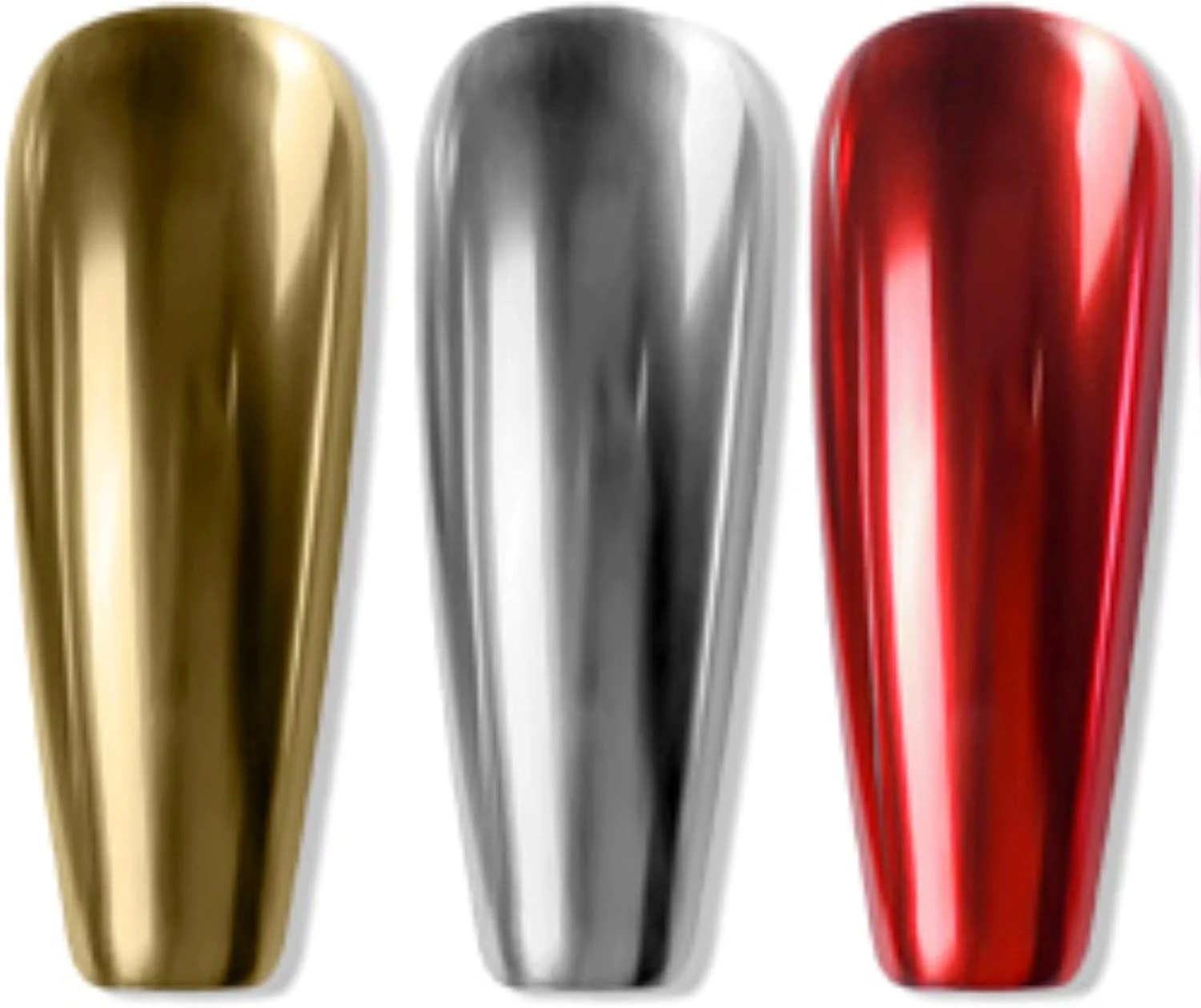 قلم پودر جادویی کوسن هوا AA & A Supplies، پودر طلایی تیتانیوم، پودر آینه ای با سر اسفنجی کوسن، قلم پودر ناخن کروم طلایی تیتانیوم رنگدانه دار برای استفاده آسان TJ01 طلایی