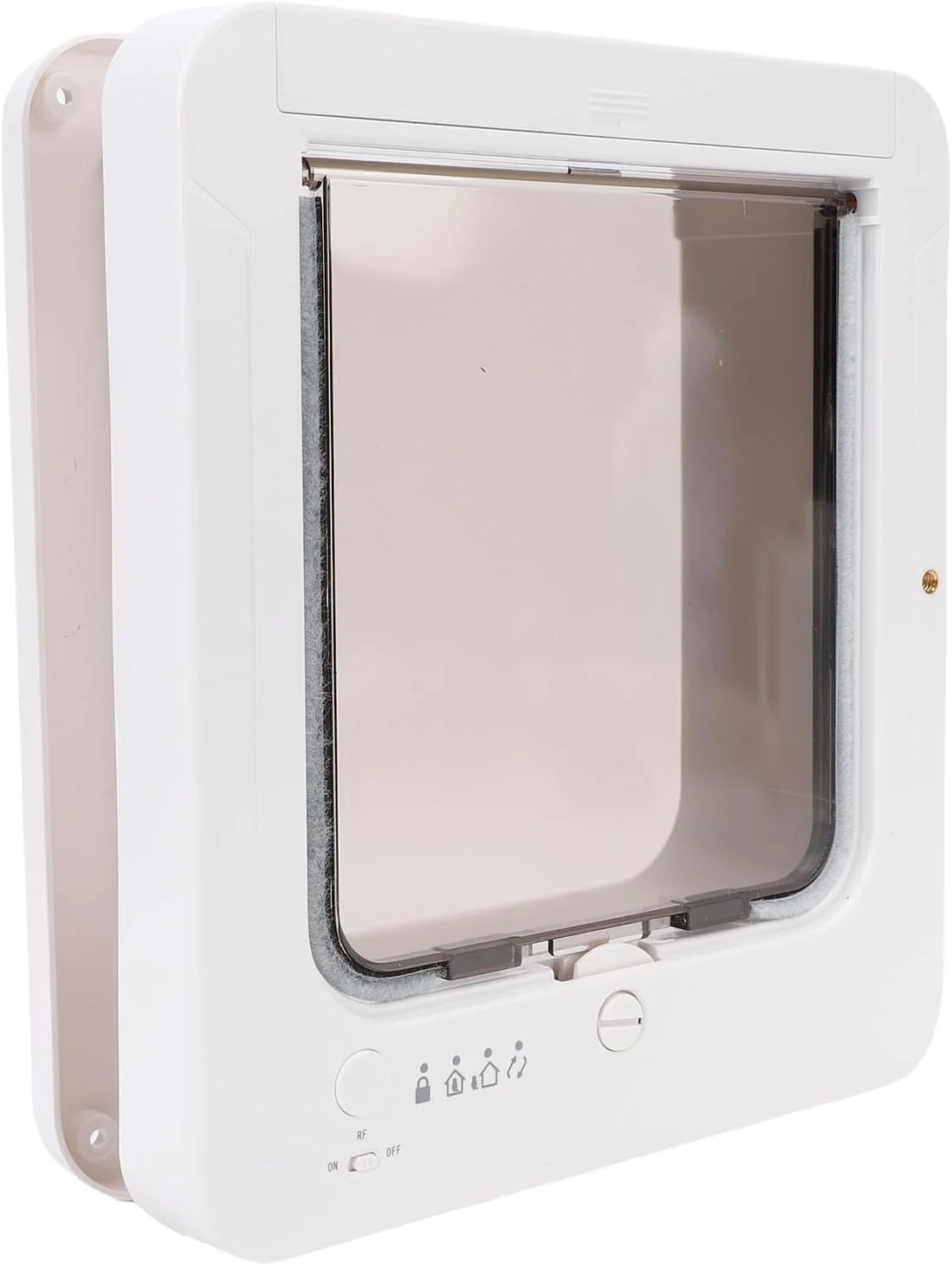 درب هوشمند حیوانات خانگی GLOGLOW، نصب آسان، دریچه فعال شده با قلاده میکروچیپ اتوماتیک برای سگ ها، دیوارها و پنجره های داخلی و خارجی