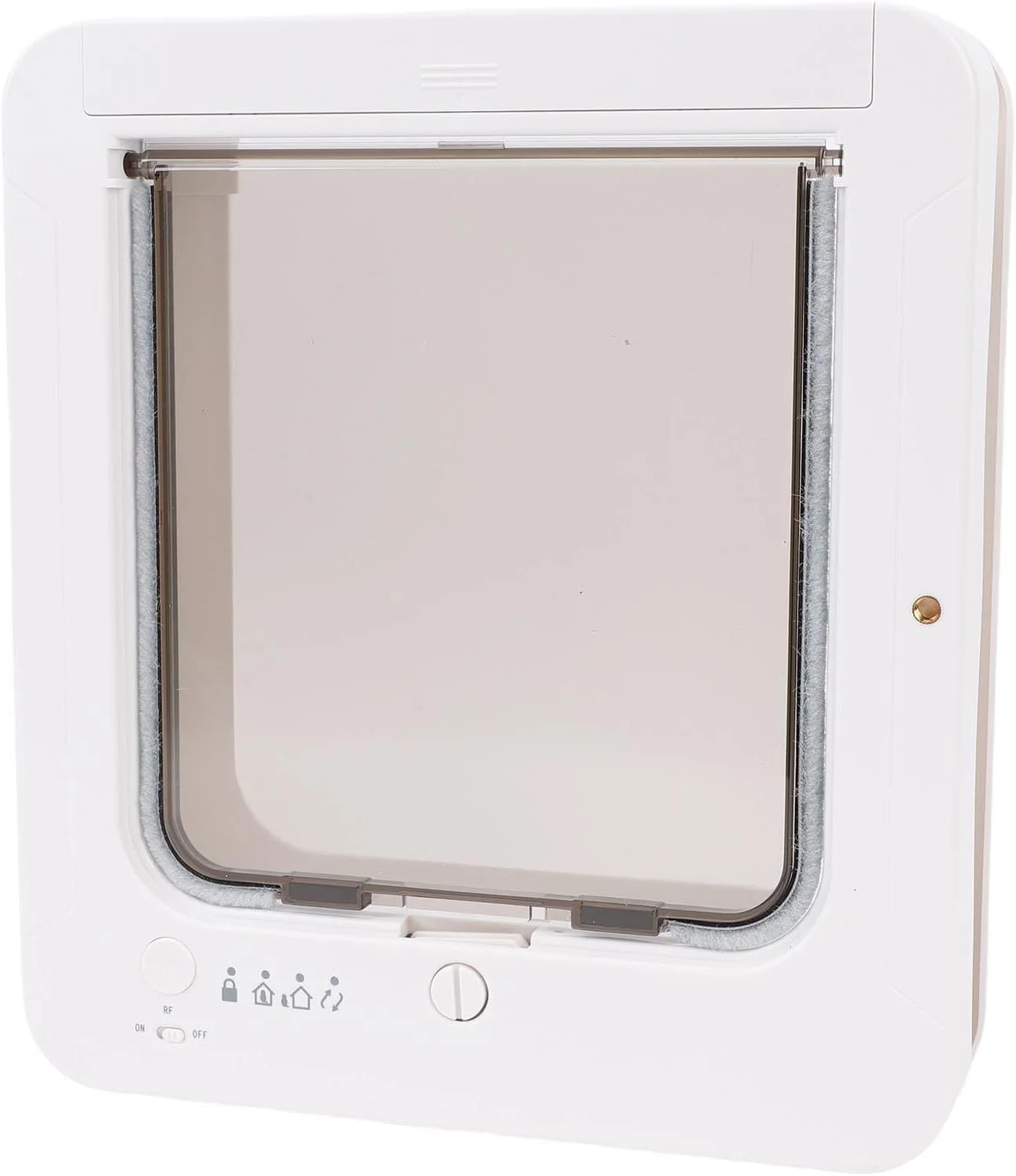 درب هوشمند حیوانات خانگی GLOGLOW، نصب آسان، دریچه فعال شده با قلاده میکروچیپ اتوماتیک برای سگ ها، دیوارها و پنجره های داخلی و خارجی