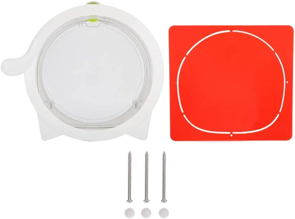 درب گربه ای پلاستیکی سفید رنگ طرح گربه مناسب فضای داخلی/خارجی، لوازم جانبی، دریچه گربه، درب حیوانات خانگی ضد آب برای گربه ها و سگ ها