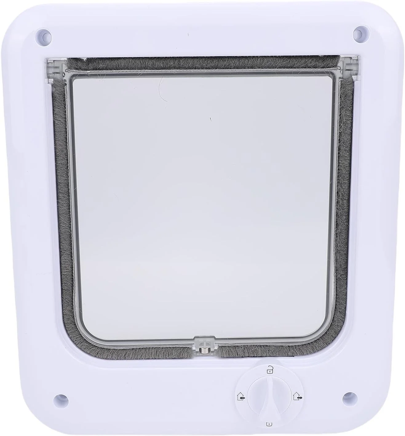 درب حیوانات خانگی Fabater Rabat با طراحی مینیمالیستی و درب 4 طرفه برای پنجره حصار، نصب آسان برای استفاده چند منظوره (L)