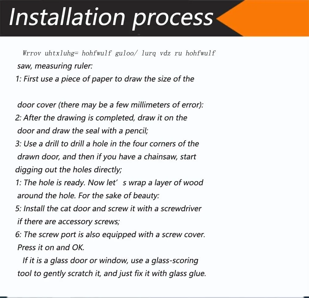 درب بزرگ حیوانات خانگی، درب سگ بزرگ، مناسب برای سگ های بزرگ، دریچه ورود و خروج سگ بزرگ (سایز: 46 * 28 سانتی متر)