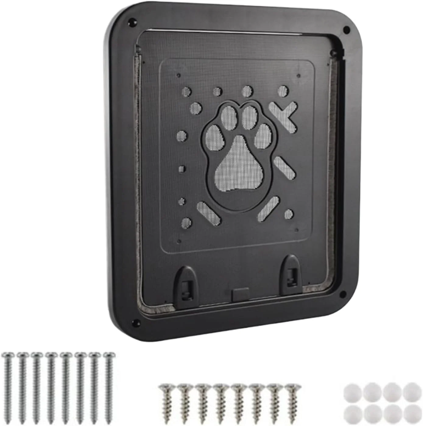 درب گربه برای دیوار | درب توری سگ برای فضای بیرونی | درب حیوانات خانگی مقاوم در برابر پنجه، قابل تنفس برای دیوار، بالکن، آپارتمان، ایوان، پاسیو، داخل خانه، راهرو