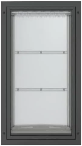 دریچه سگ بزرگ Endura Flap برای درها | طراحی شده برای نژادهای سگ بزرگ و قد بلند | دریچه عایق برای بهره وری انرژی | قاب آلومینیومی مقاوم در برابر آب و هوا و ایمن | مشکی، خیلی بزرگ، دو دریچه