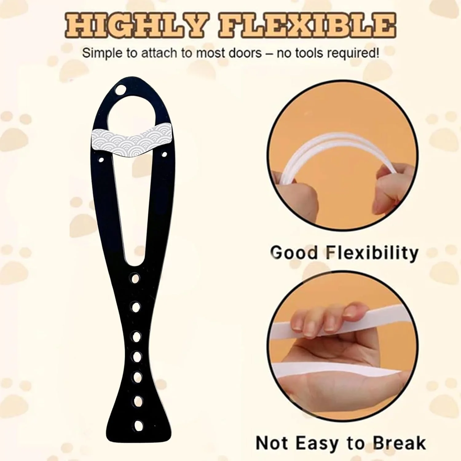 قفل درب گربه، قفل قابل تنظیم | نگهدارنده درب برای باز نگه داشتن | مناسب برای اتاق نشیمن، اتاق خواب، بالکن، اتاق مطالعه، آپارتمان، خانه