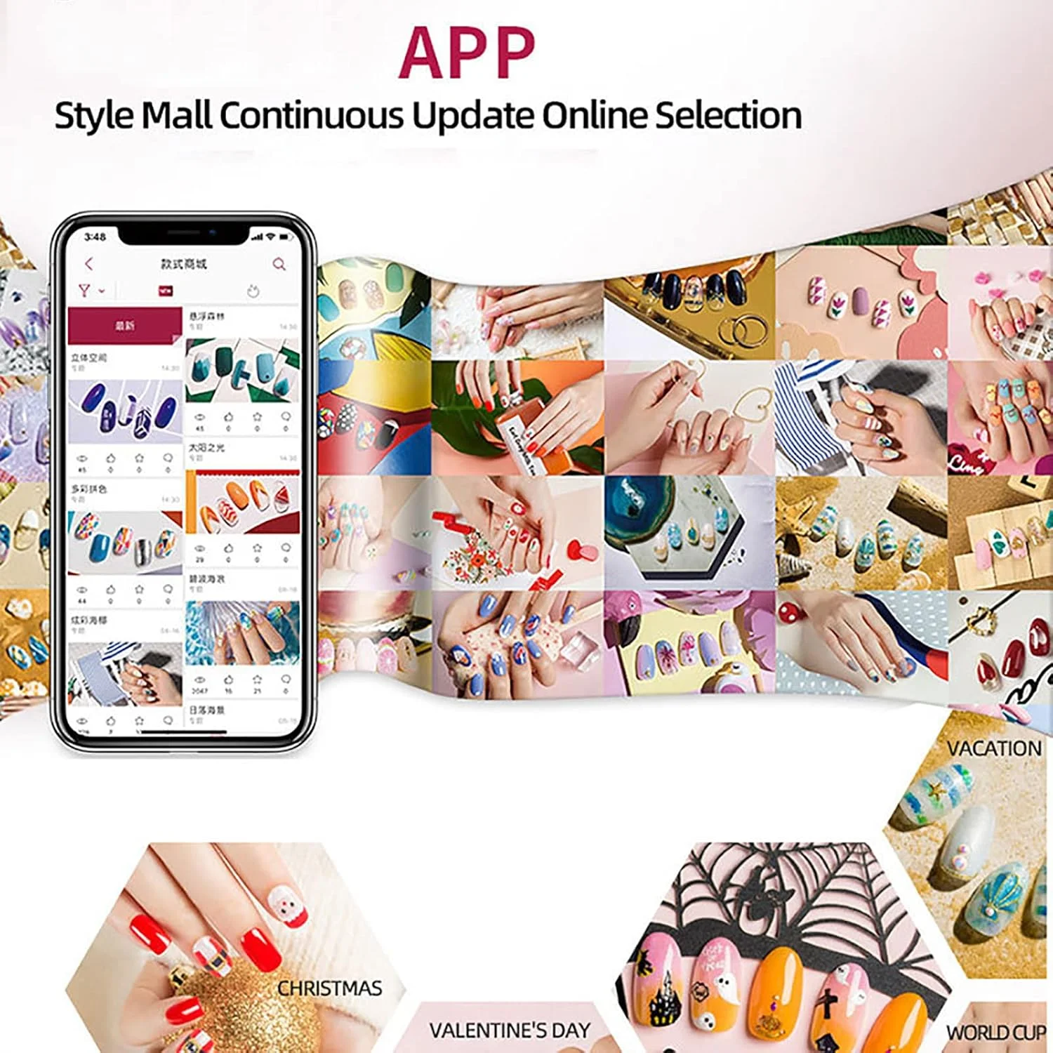 دستگاه چاپ ناخن هوشمند حرفه ای موبایل، دستگاه نقاشی ناخن قابل حمل کنترل تلفن هوشمند برای سالن زیبایی یا استفاده خانگی تجهیزات چاپ هنری DIY هوشمند دستگاه چاپ ناخن هوشمند حرفه ای موبایل، دستگاه نقاشی ناخن قابل حمل کنترل تلفن هوشمند برای سالن زیبایی یا استفاده خانگی تجهیزات چاپ هنری DIY هوشمند