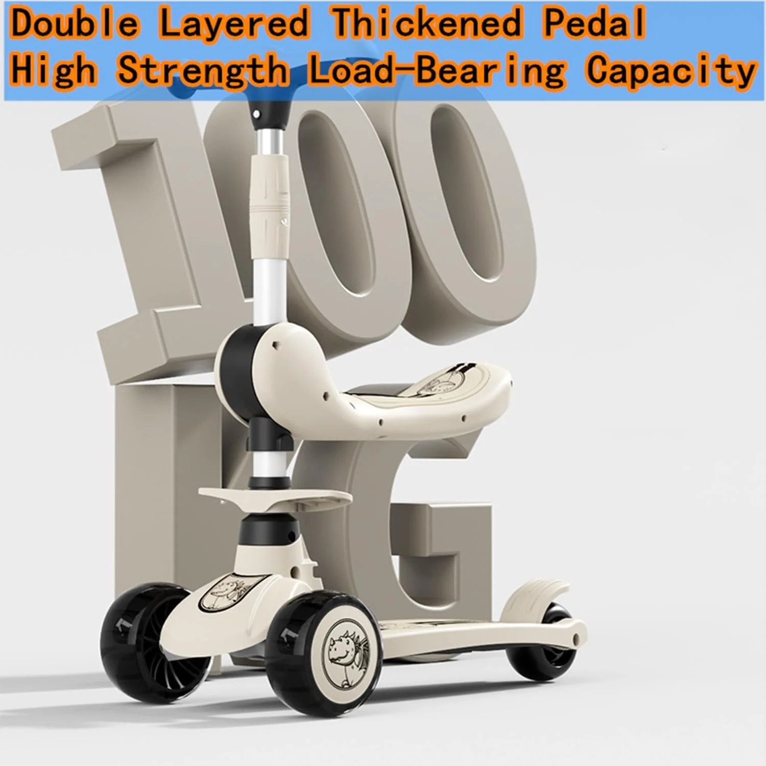 اسکوتر سه چرخ Beauenty، صندلی با ارتفاع قابل تنظیم 2 در 1، چرخ های جاذب ضربه، عرشه پهن و ضد لغزش، هدیه ای عالی برای دختران و پسران، اسکوتر کودک نوپا با موسیقی و نور داخلی اسکوتر سه چرخ Beauenty، صندلی با ارتفاع قابل تنظیم 2 در 1، چرخ های جاذب ضربه، عرشه پهن و ضد لغزش، هدیه ای عالی برای دختران و پسران، اسکوتر کودک نوپا با موسیقی و نور داخلی