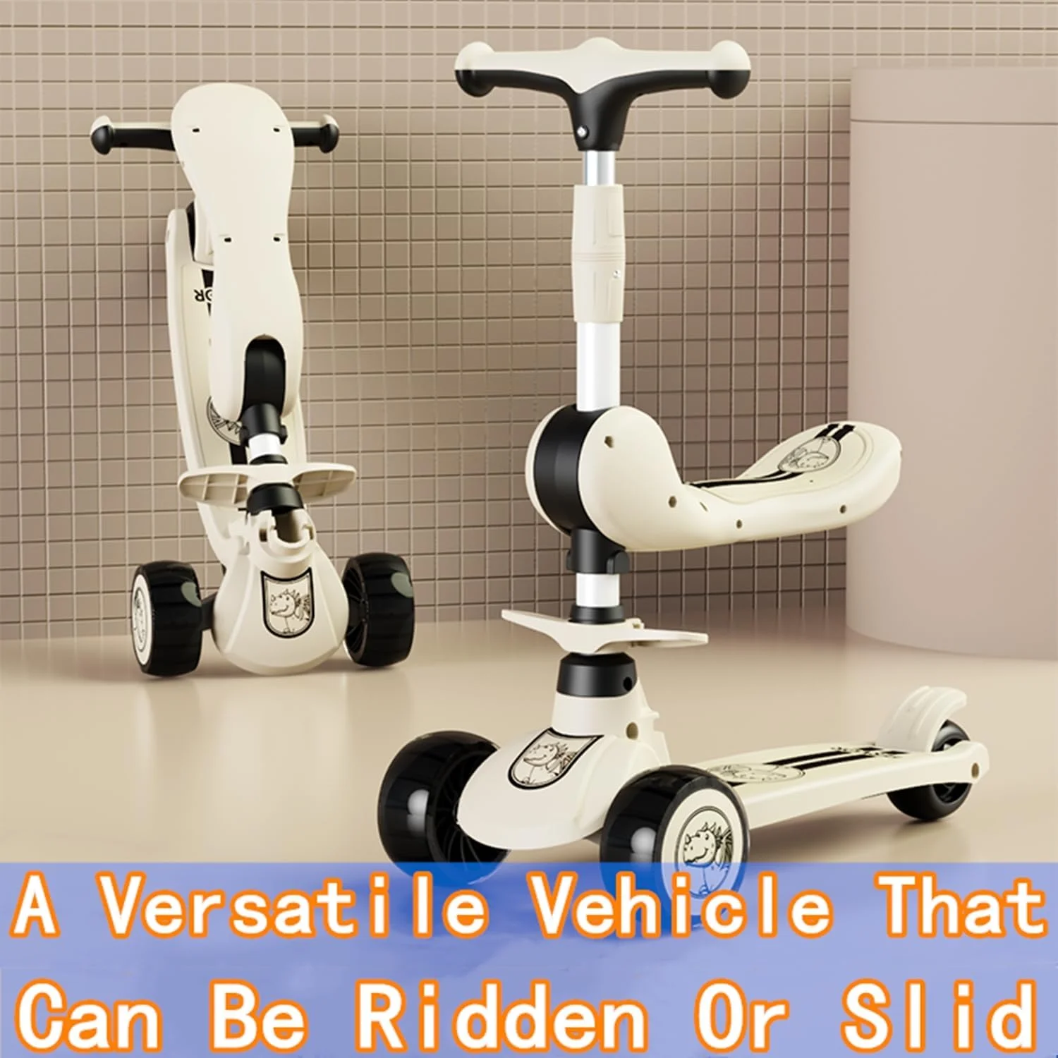 اسکوتر سه چرخ Beauenty، صندلی با ارتفاع قابل تنظیم 2 در 1، چرخ های جاذب ضربه، عرشه پهن و ضد لغزش، هدیه ای عالی برای دختران و پسران، اسکوتر کودک نوپا با موسیقی و نور داخلی اسکوتر سه چرخ Beauenty، صندلی با ارتفاع قابل تنظیم 2 در 1، چرخ های جاذب ضربه، عرشه پهن و ضد لغزش، هدیه ای عالی برای دختران و پسران، اسکوتر کودک نوپا با موسیقی و نور داخلی