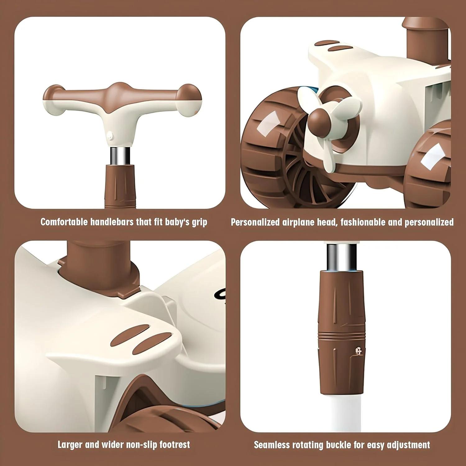 اسکوتر 3 چرخ کودک - تاشو و بادوام، اسکوتر 2 در 1 نشسته و ایستاده برای کودکان با چرخ های LED چشمک زن، فرمان قابل تنظیم، عرشه پهن برای نوزادان پسر و دختر