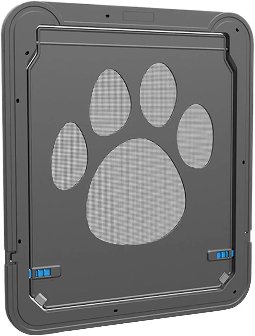 درب توری حیوانات خانگی | درب ورودی خانه سگ قفل شونده خودکار | دریچه جایگزین قابل تنظیم با نصب آسان برای استفاده در بالکن پاسیو