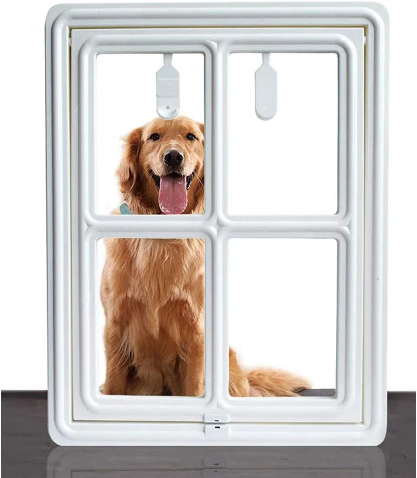 درب توری سگ / درب توری برای درب توری کشویی، درب توری مغناطیسی اتوماتیک حیوانات خانگی، مناسب برای گربه ها، درب حیوانات خانگی قفل دار برای توری، درب حیوانات خانگی برای گربه های کوچک/بزرگ، B، 28.5 * 36.5 سانتی متر