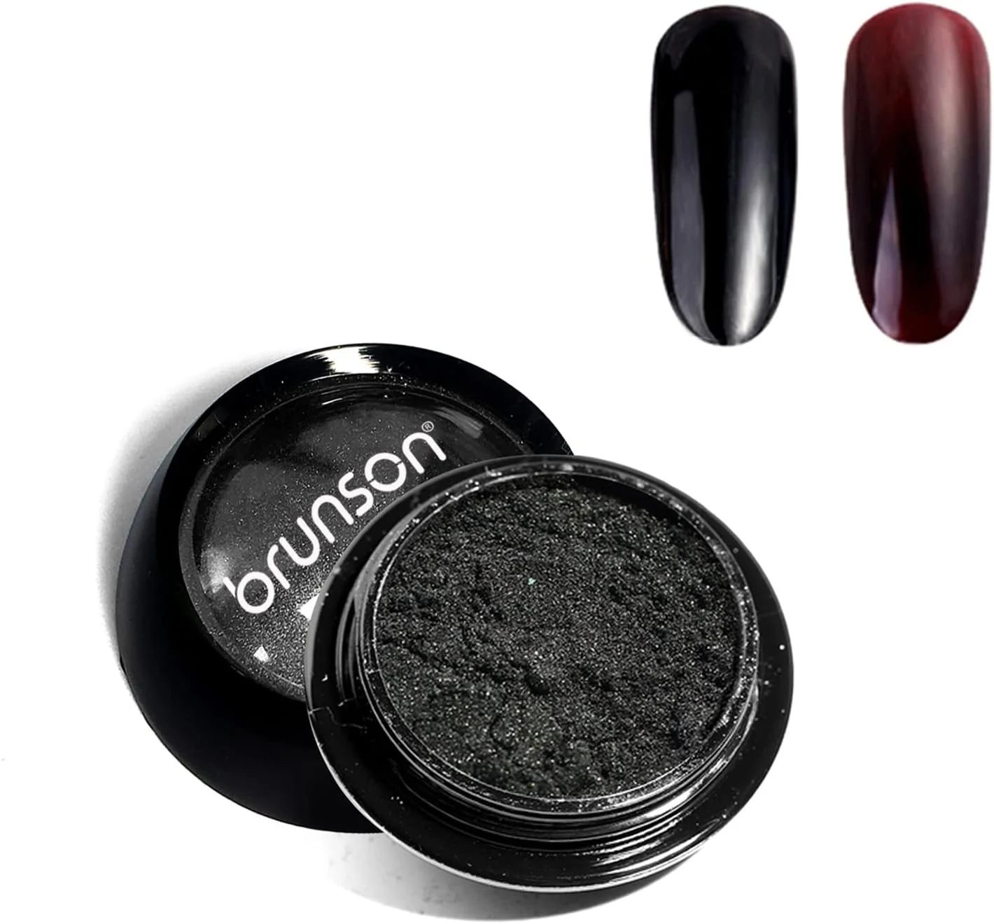 پودر کروم ناخن Brunson با جلوه آینه‌ای متالیک، پودر براق هولوگرافیک ناخن، پودر رنگدانه‌ای ناخن برای تزئینات هنری ناخن سالن DIY، 1 گرم