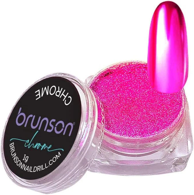 پودر ناخن کروم برانسون با لاتکس مایع، پودر ناخن متالیک با جلوه آینه ای هولوگرافیک، تزئین ناخن و پودر رنگدانه مانیکور MC-17