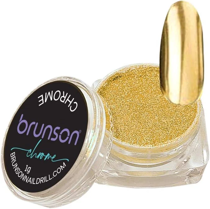 پودر ناخن کروم برونسون با لاتکس مایع، پودر ناخن متالیک با جلوه آینه ای هولوگرافیک، پودر رنگدانه طراحی ناخن