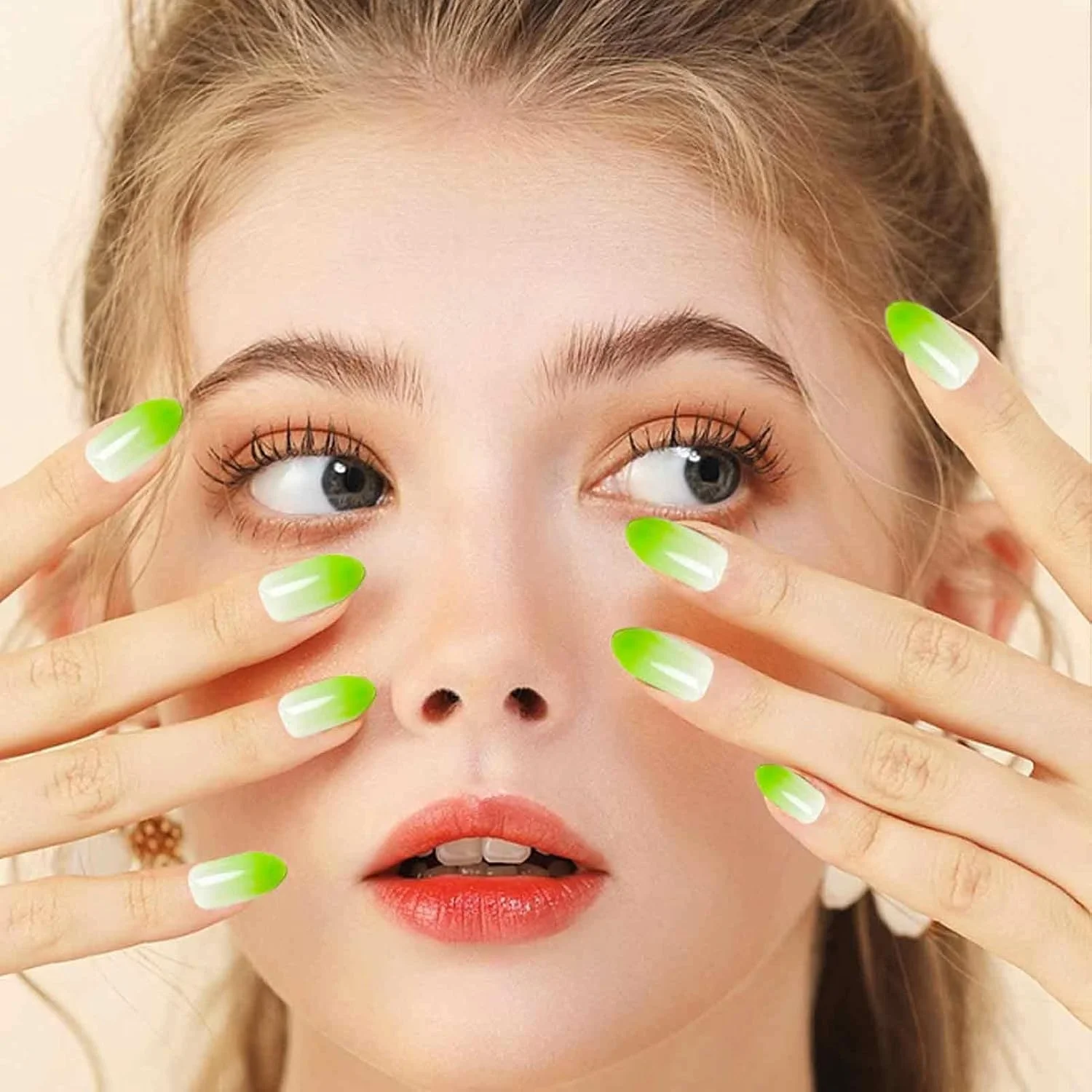 پودر کروم ناخن | مجموعه 16 رنگ پودر کروم ناخن گرادیانی صورتی | هنر ناخن رنگین کمانی با رنگدانه های فلورسنت