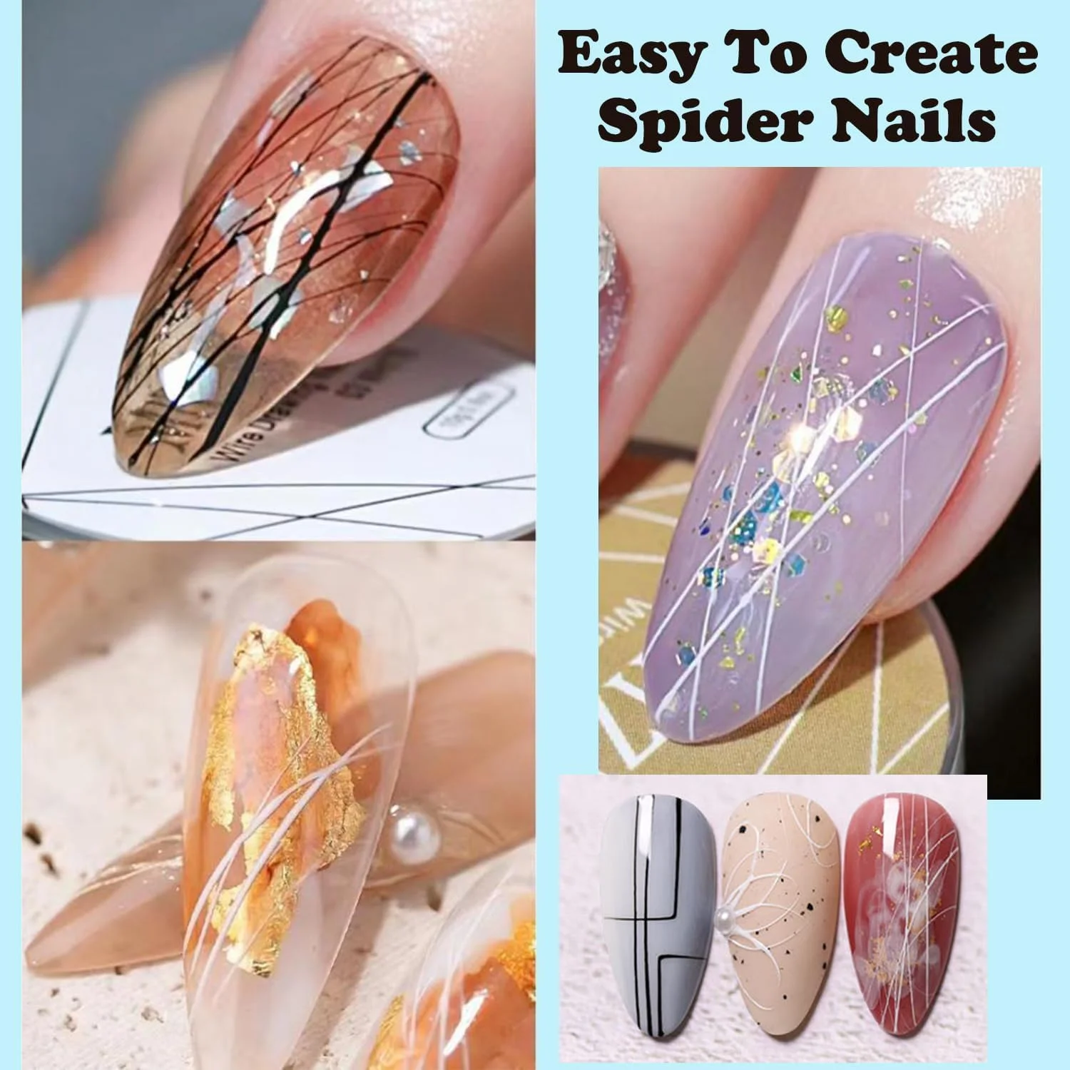 ژل عنکبوتی سه بعدی شفاف مجیک آرمور برای طراحی ناخن، ژل عنکبوتی کششی برای طراحی خطوط، لاک ژل یو وی ال ای دی، ژل سه بعدی برای مانیکور و طراحی ناخن در سالن و منزل ژل عنکبوتی سه بعدی شفاف مجیک آرمور برای طراحی ناخن، ژل عنکبوتی کششی برای طراحی خطوط، لاک ژل یو وی ال ای دی، ژل سه بعدی برای مانیکور و طراحی ناخن در سالن و منزل