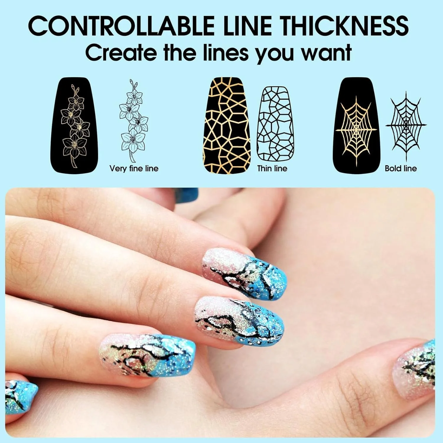 ژل عنکبوتی سه بعدی شفاف مجیک آرمور برای طراحی ناخن، ژل عنکبوتی کششی برای طراحی خطوط، لاک ژل یو وی ال ای دی، ژل سه بعدی برای مانیکور و طراحی ناخن در سالن و منزل ژل عنکبوتی سه بعدی شفاف مجیک آرمور برای طراحی ناخن، ژل عنکبوتی کششی برای طراحی خطوط، لاک ژل یو وی ال ای دی، ژل سه بعدی برای مانیکور و طراحی ناخن در سالن و منزل