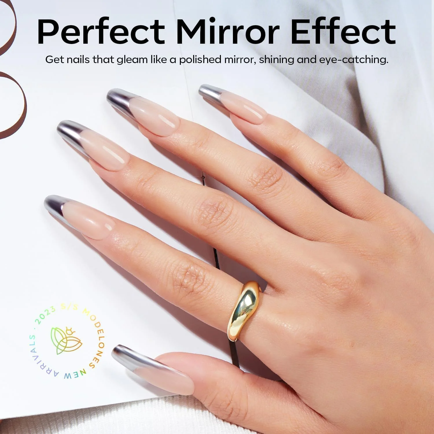 پودر کروم ناخن مدلونز 4 عددی، پودر اثر آینه ای کروم مرواریدی سفید جادویی، تزئین هنری اکلیل رنگین کمانی پودر کروم ناخن مدلونز 4 عددی، پودر اثر آینه ای کروم مرواریدی سفید جادویی، تزئین هنری اکلیل رنگین کمانی