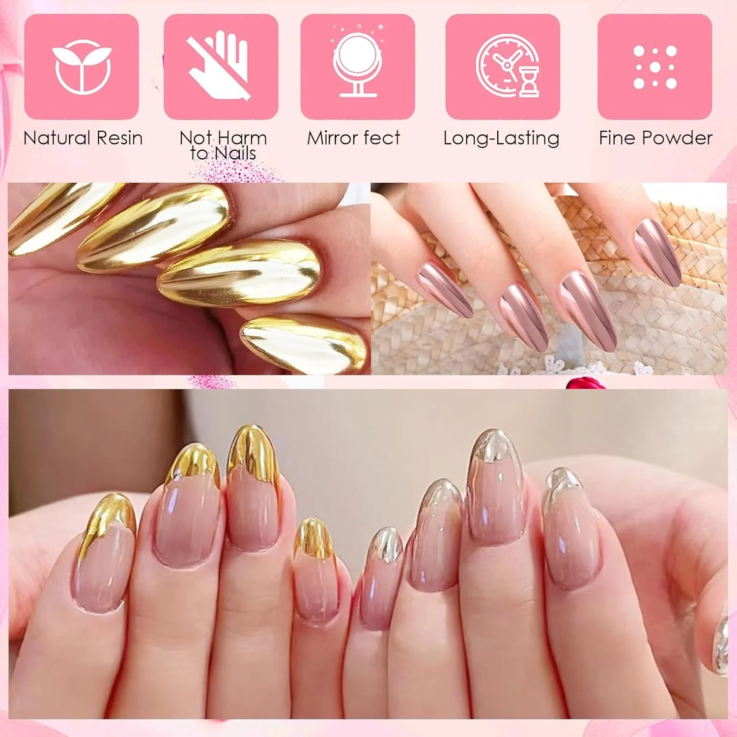 پودر براق هنر ناخن 6 رنگ، پودرهای کروم ناخن با 6 عدد اپلیکاتور سایه چشم، پودر مرواریدی هولوگرافیک، پودر جلوه آینه ای هنر ناخن، پودر صدفی هنر ناخن، پودر شاین براق مانیکور پودر براق هنر ناخن 6 رنگ، پودرهای کروم ناخن با 6 عدد اپلیکاتور سایه چشم، پودر مرواریدی هولوگرافیک، پودر جلوه آینه ای هنر ناخن، پودر صدفی هنر ناخن، پودر شاین براق مانیکور