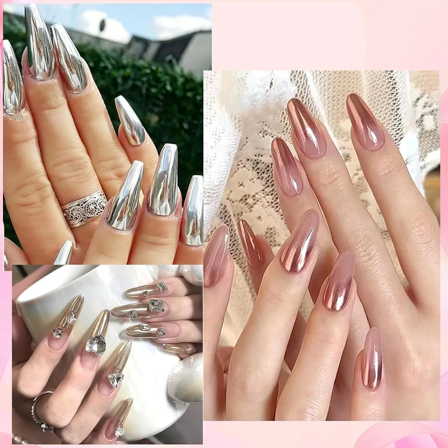 پودر براق هنر ناخن 6 رنگ، پودرهای کروم ناخن با 6 عدد اپلیکاتور سایه چشم، پودر مرواریدی هولوگرافیک، پودر جلوه آینه ای هنر ناخن، پودر صدفی هنر ناخن، پودر شاین براق مانیکور پودر براق هنر ناخن 6 رنگ، پودرهای کروم ناخن با 6 عدد اپلیکاتور سایه چشم، پودر مرواریدی هولوگرافیک، پودر جلوه آینه ای هنر ناخن، پودر صدفی هنر ناخن، پودر شاین براق مانیکور