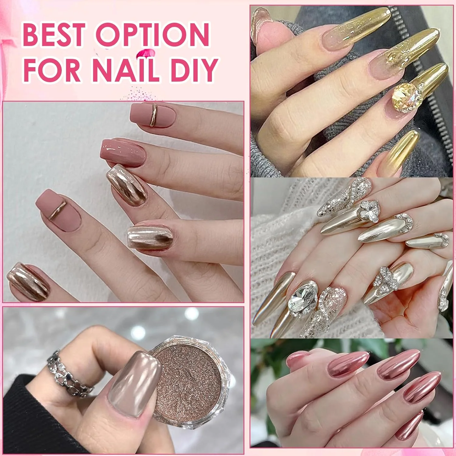 پودر براق هنر ناخن 6 رنگ، پودرهای کروم ناخن با 6 عدد اپلیکاتور سایه چشم، پودر مرواریدی هولوگرافیک، پودر جلوه آینه ای هنر ناخن، پودر صدفی هنر ناخن، پودر شاین براق مانیکور پودر براق هنر ناخن 6 رنگ، پودرهای کروم ناخن با 6 عدد اپلیکاتور سایه چشم، پودر مرواریدی هولوگرافیک، پودر جلوه آینه ای هنر ناخن، پودر صدفی هنر ناخن، پودر شاین براق مانیکور