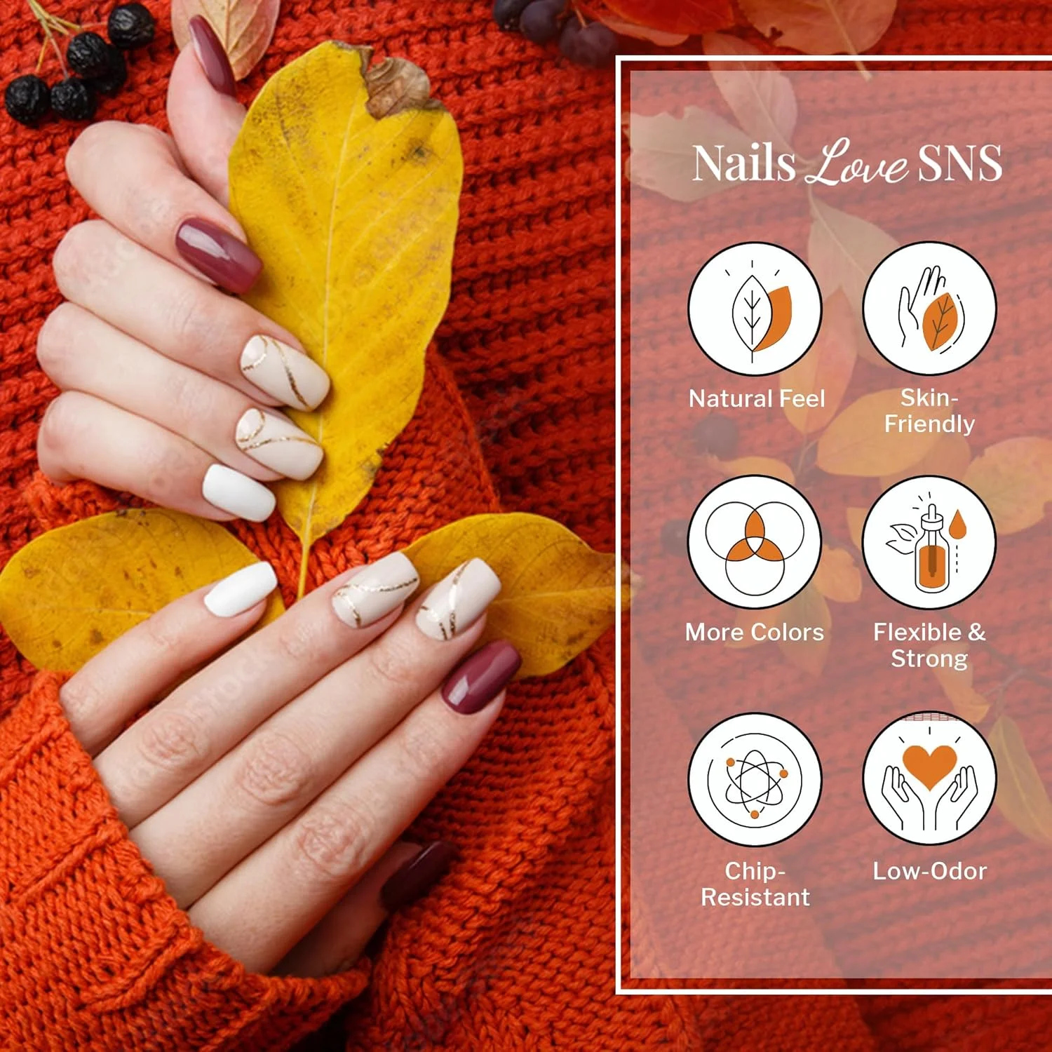 پودر کاشت ناخن SNS - کالکشن پاییز - AC11 - 1 اونس