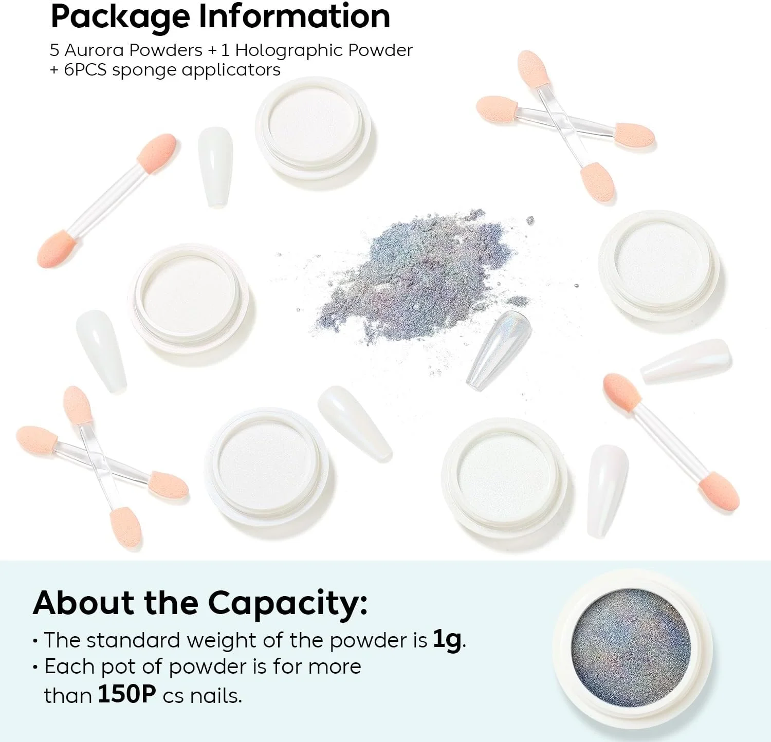 مجموعه پودر کروم ناخن 6 رنگ NICEDECO | جلوه های آینه ای و رنگین کمانی آرورا | رنگدانه های اکلیلی پری دریایی و تک شاخ | برای هنر ناخن ژلی/DIY و تزئین مانیکور مجموعه پودر کروم ناخن 6 رنگ NICEDECO | جلوه های آینه ای و رنگین کمانی آرورا | رنگدانه های اکلیلی پری دریایی و تک شاخ | برای هنر ناخن ژلی/DIY و تزئین مانیکور