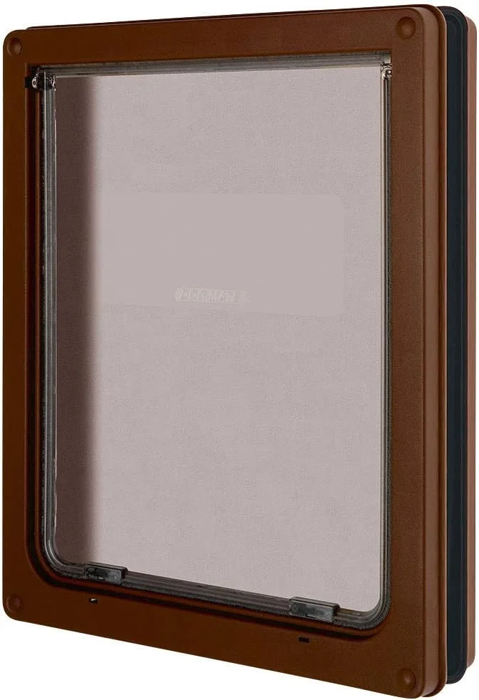 درب بزرگ سگ Dog Mate قفل‌شو، قهوه‌ای (216B)