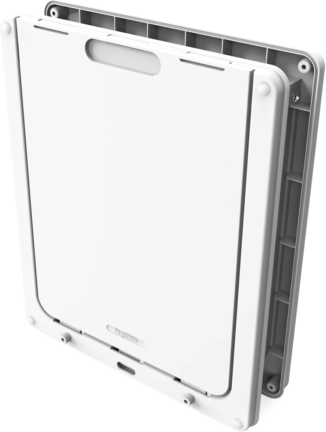 درب بزرگ سگ قفل‌شو Dog Mate، سفید (216W)