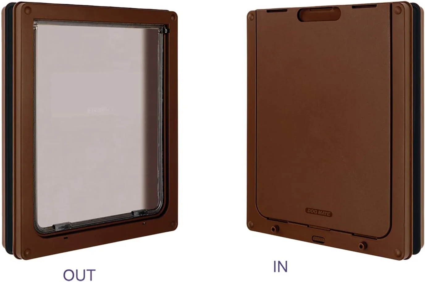 درب بزرگ سگ Dog Mate قفلشو، قهوهای (216B) درب بزرگ سگ Dog Mate قفلشو، قهوهای (216B)