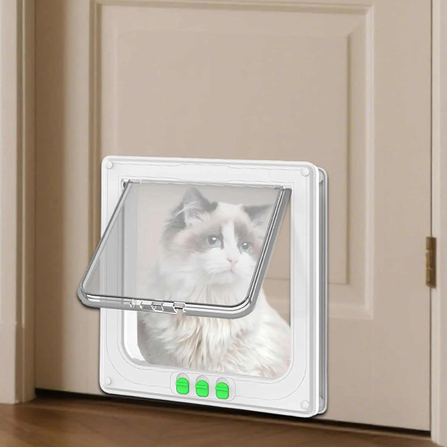 درب حیوانات خانگی برای دیوار، درب بازشوی دو طرفه - درب شفاف ایمن با قابلیت باز شدن دو طرفه برای پنجره خانه خانواده در فضای باز، مناسب بچه گربه در فضای داخلی درب حیوانات خانگی برای دیوار، درب بازشوی دو طرفه - درب شفاف ایمن با قابلیت باز شدن دو طرفه برای پنجره خانه خانواده در فضای باز، مناسب بچه گربه در فضای داخلی