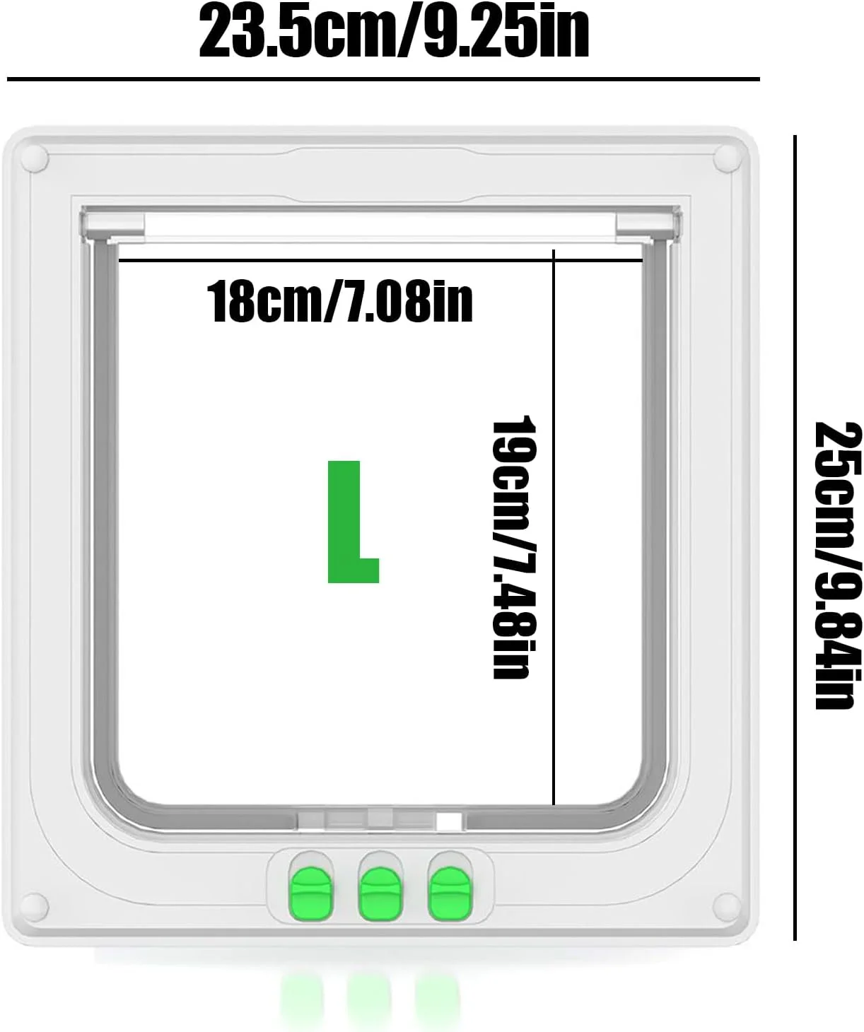 درب حیوانات خانگی برای دیوار، درب دو طرفه بازشو - دروازه شفاف ایمن با قابلیت باز شدن دو طرفه برای پنجره خانه خانواده در فضای باز، مناسب بچه گربه و حیوانات خانگی در داخل خانه درب حیوانات خانگی برای دیوار، درب دو طرفه بازشو - دروازه شفاف ایمن با قابلیت باز شدن دو طرفه برای پنجره خانه خانواده در فضای باز، مناسب بچه گربه و حیوانات خانگی در داخل خانه