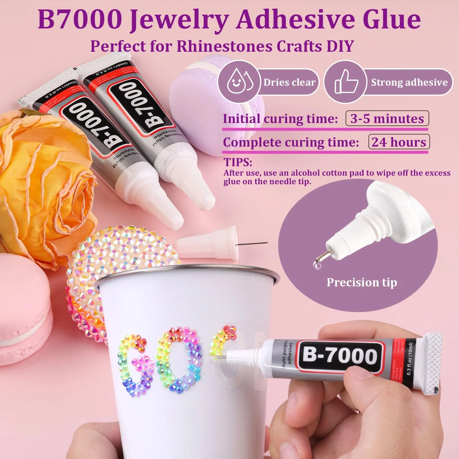 18000 عدد نگین ژله ای رزینی برای تزیین، سنگ های رنگین کمانی تخت چند رنگ 3 میلی متری، کیت تزیین با 3 عدد چسب جواهرات 10 میلی لیتری B7000 برای صنایع دستی، کتاب، کفش، طراحی ناخن 18000 عدد نگین ژله ای رزینی برای تزیین، سنگ های رنگین کمانی تخت چند رنگ 3 میلی متری، کیت تزیین با 3 عدد چسب جواهرات 10 میلی لیتری B7000 برای صنایع دستی، کتاب، کفش، طراحی ناخن