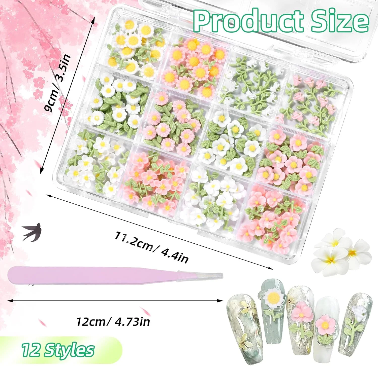 نگین ناخن طرح گل، طراحی ناخن سبز، صورتی و سفید، گل های تازه و دوست داشتنی بابونه، رز، یاسمن فرانجیپانی، جواهرات نگین ناخن برای طراحی ناخن زنانه، لوازم جانبی طراحی ناخن گل های رنگارنگ نگین ناخن طرح گل، طراحی ناخن سبز، صورتی و سفید، گل های تازه و دوست داشتنی بابونه، رز، یاسمن فرانجیپانی، جواهرات نگین ناخن برای طراحی ناخن زنانه، لوازم جانبی طراحی ناخن گل های رنگارنگ